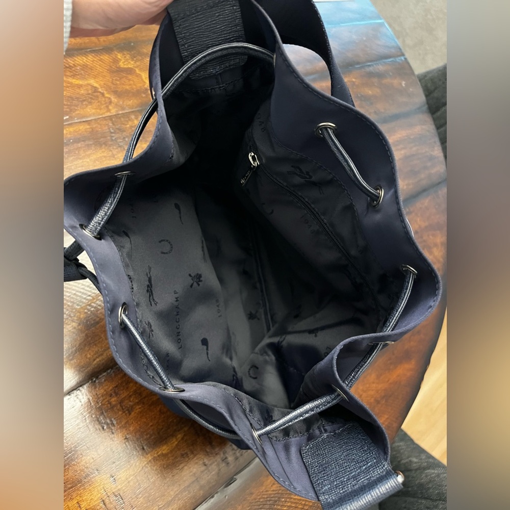 Longchamp Le Pilage Neoprene Bucket Bag - Navy - Picture 6 of 13